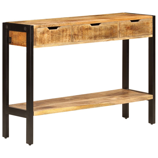 Skänk Trä med 3 lådor 110x35x75 cm massivt mangoträ