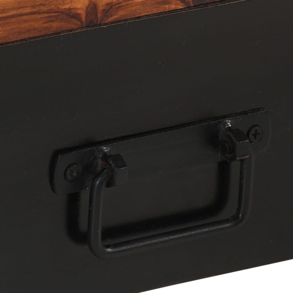 TV-bänk 120x30x40 cm massivt sheshamträ