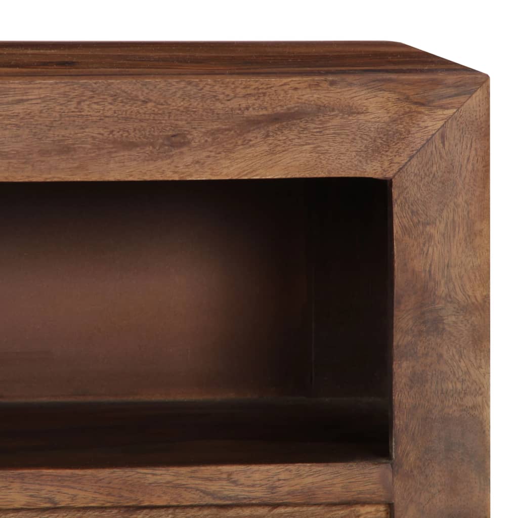 TV-bänk 120x30x40 cm massivt sheshamträ