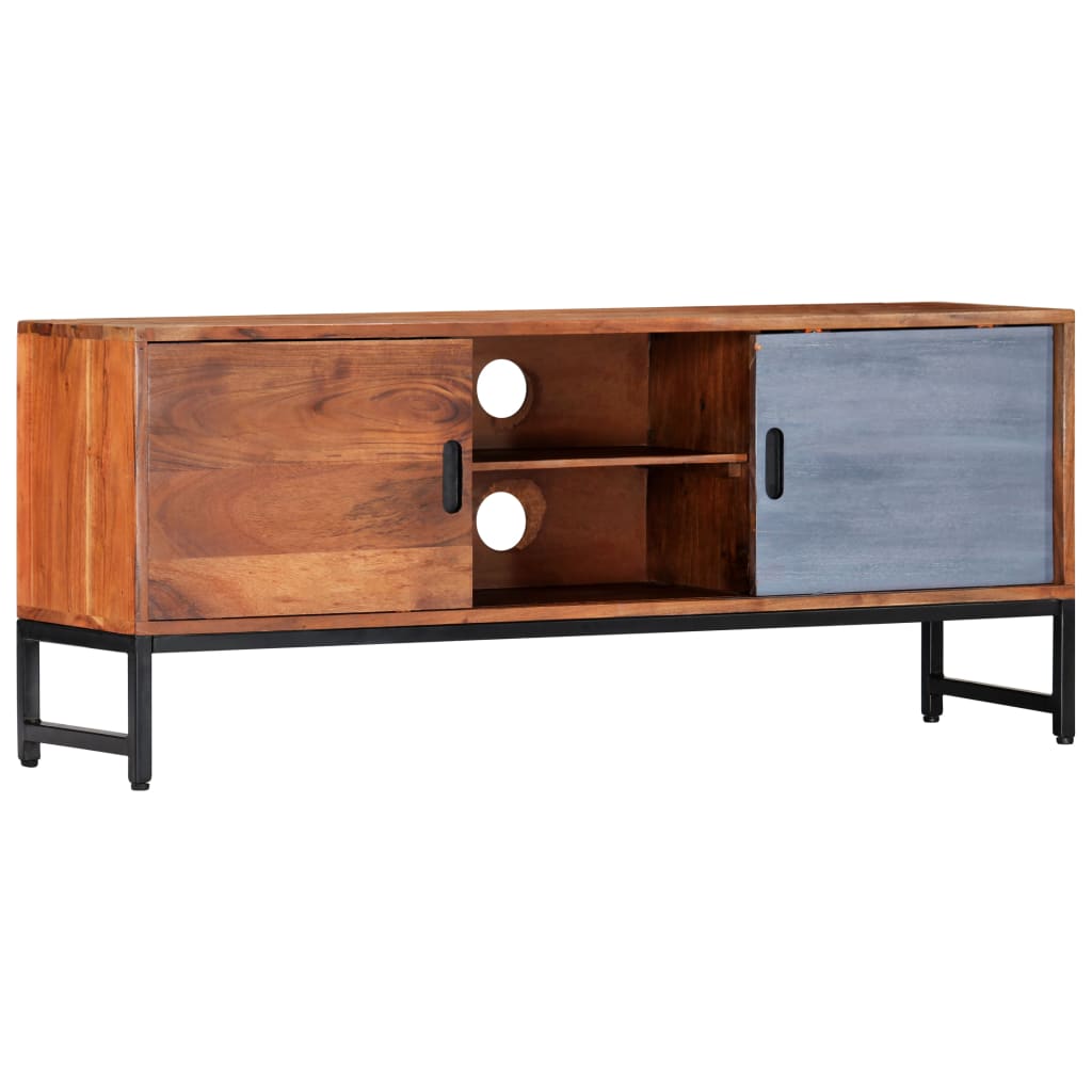 TV-bänk 120x30x49 cm massivt akaciaträ
