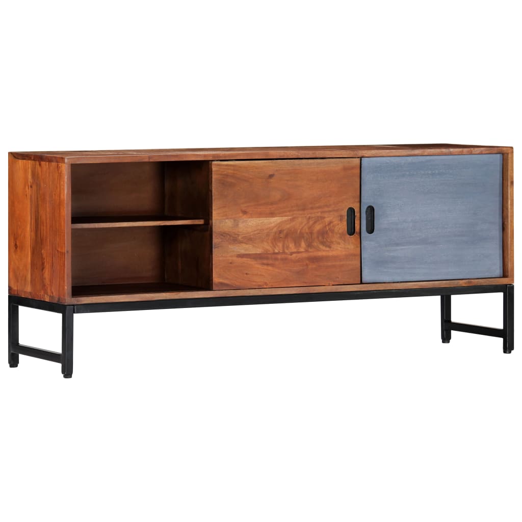 TV-bänk 120x30x49 cm massivt akaciaträ