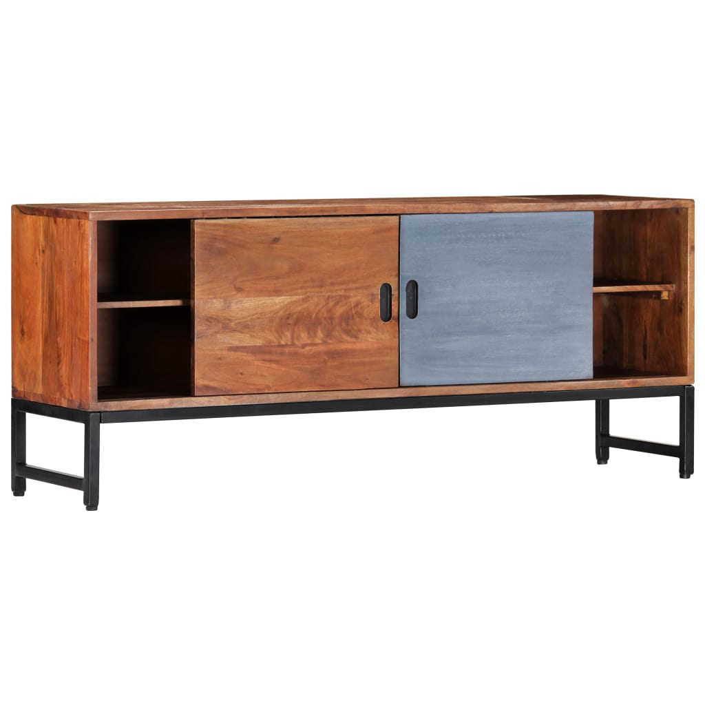TV-bänk 120x30x49 cm massivt akaciaträ