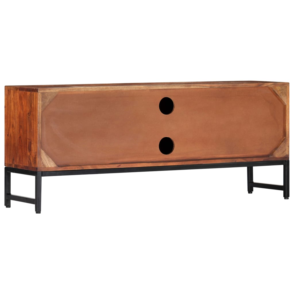 TV-bänk 120x30x49 cm massivt akaciaträ