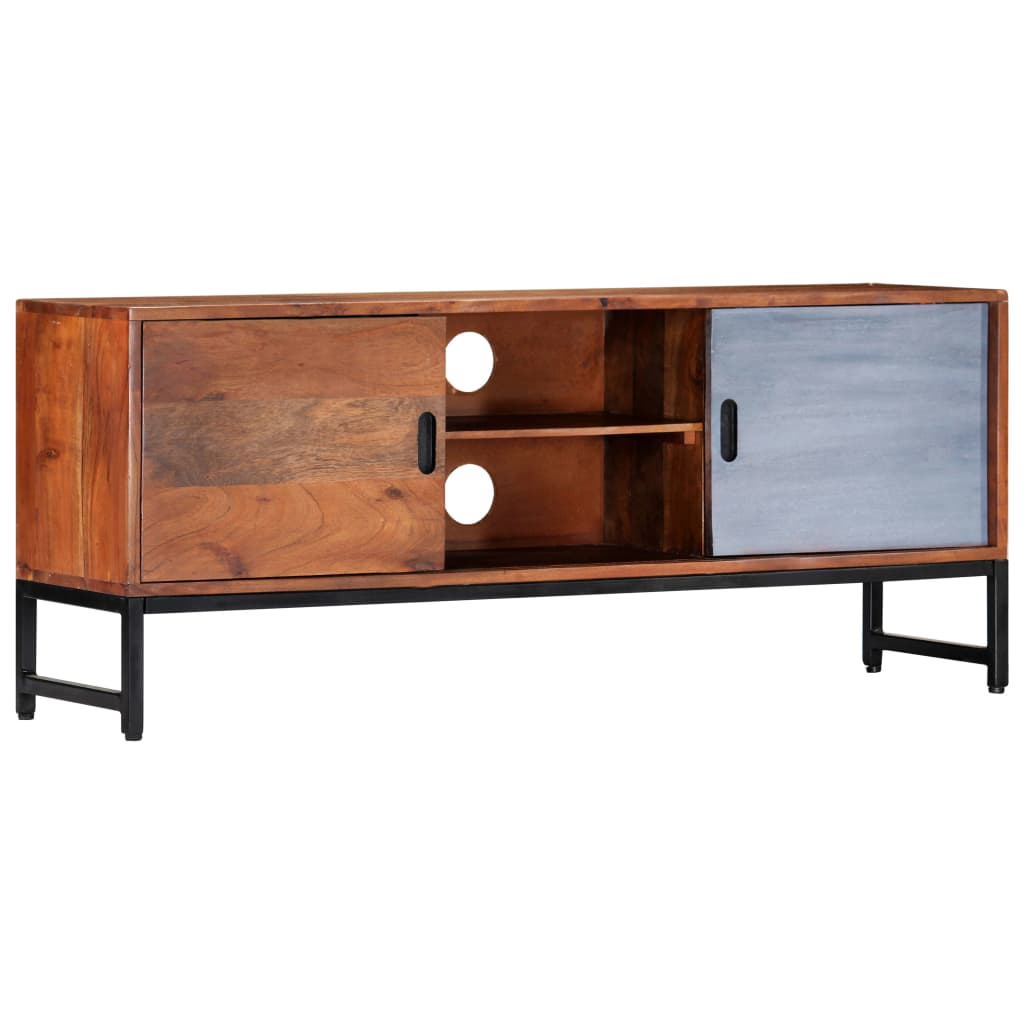 TV-bänk 120x30x49 cm massivt akaciaträ