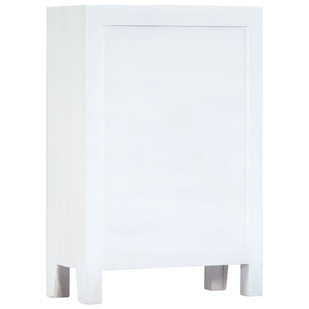 Skänk Vit 60x30x89 cm massivt mangoträ