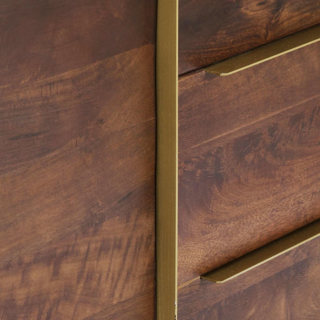 Skänk Trä med 6 lådor 175x40x82 cm massivt mangoträ