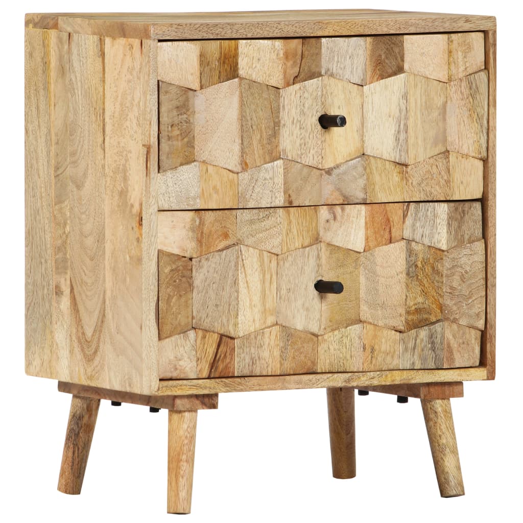 Sängbord 40x30x50 cm massivt mangoträ