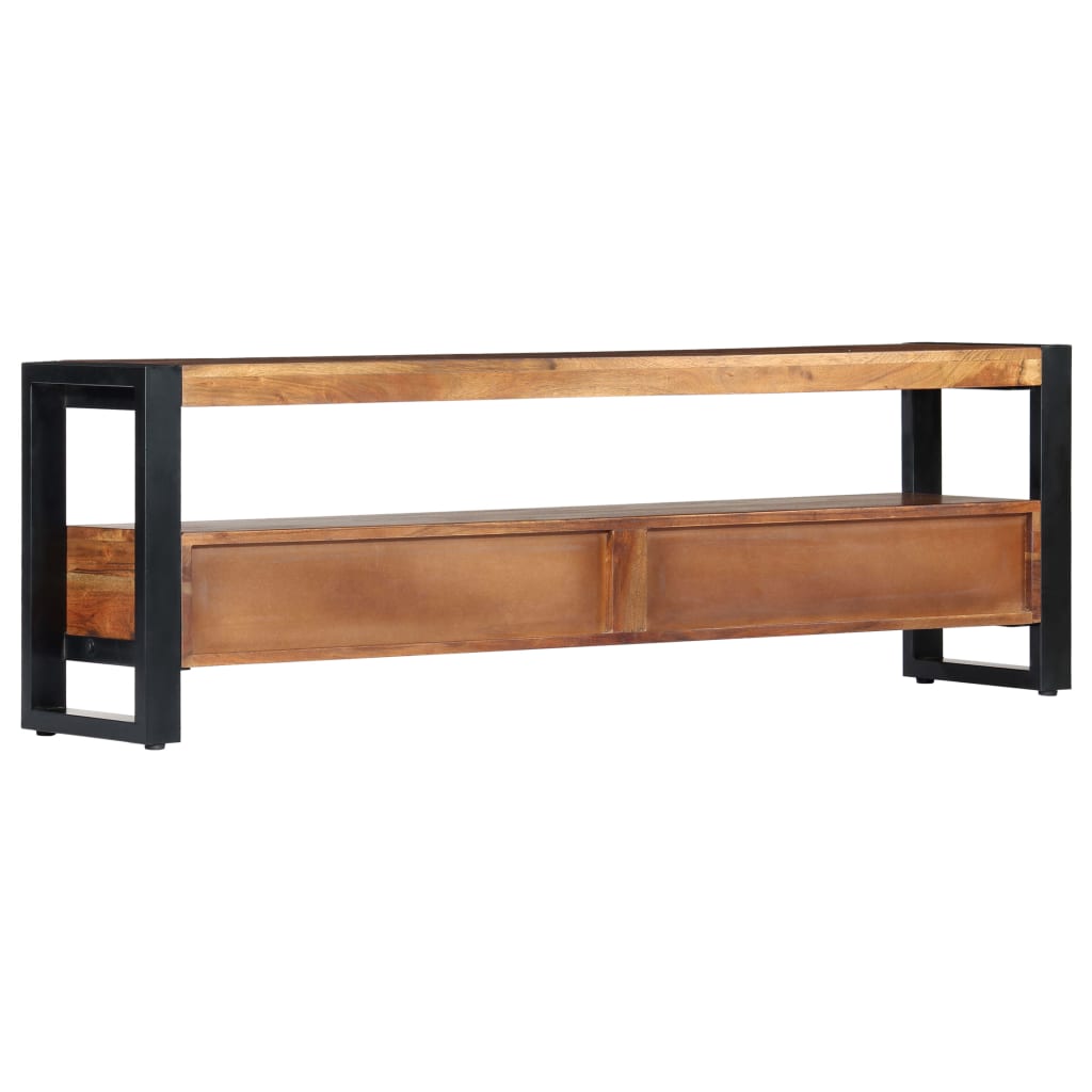 TV-bänk 140x30x45 cm massivt akaciaträ
