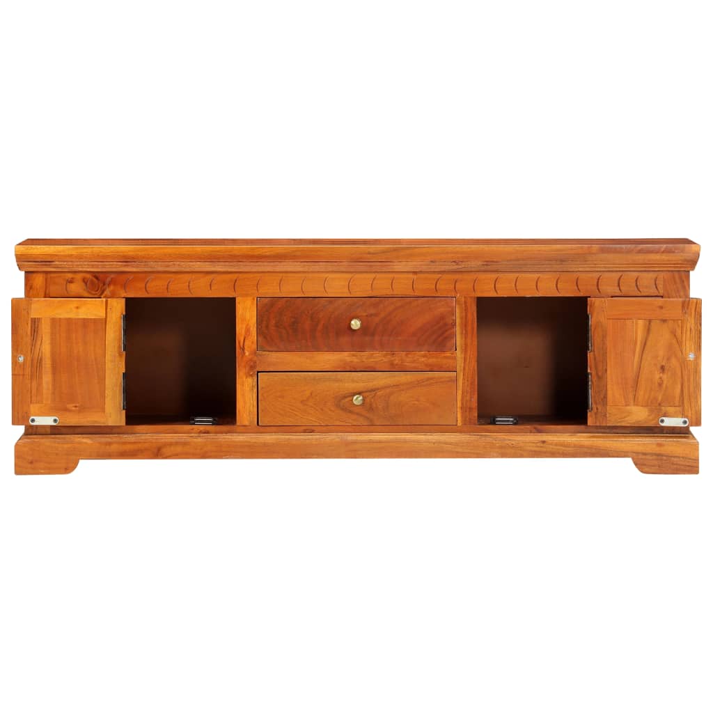 TV-bänk 119x30x40 cm massivt akaciaträ