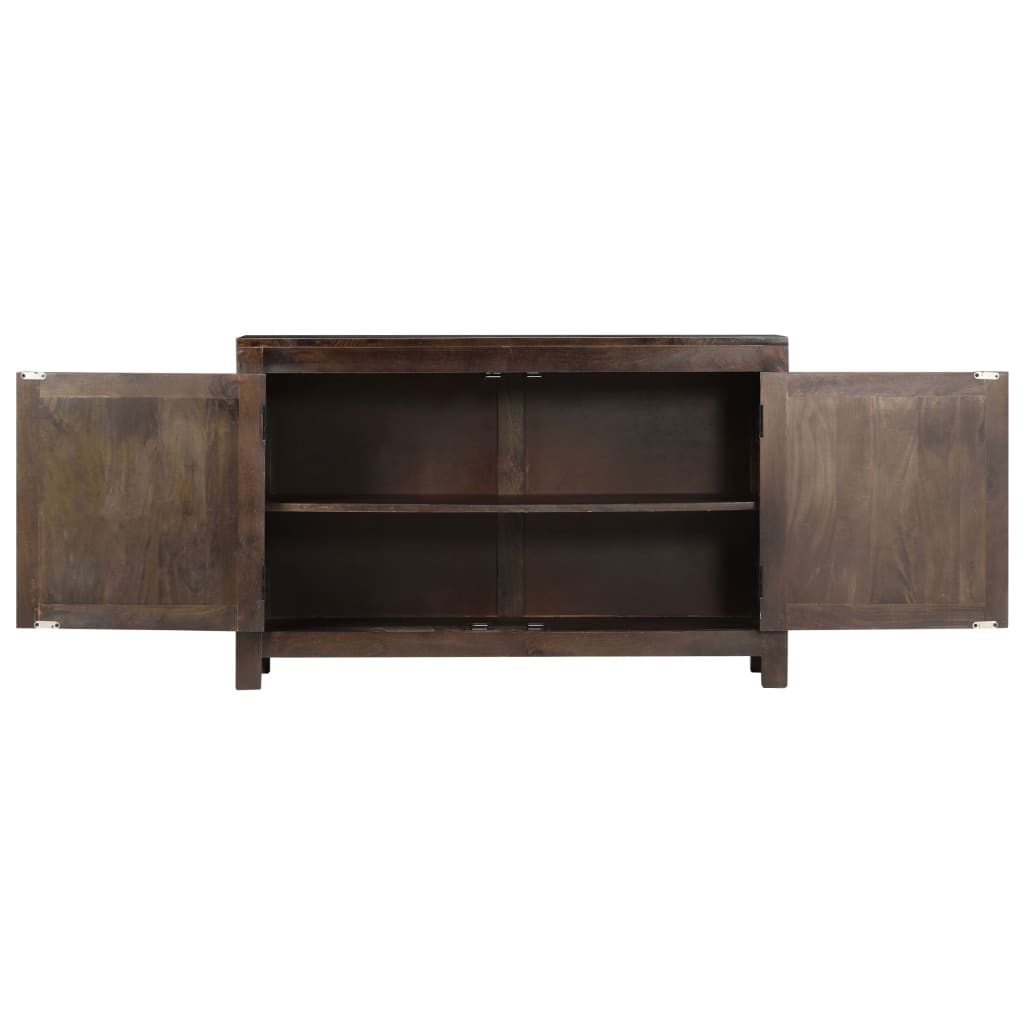 Skänk Trä med snidad design 110x35x70 cm massivt mangoträ