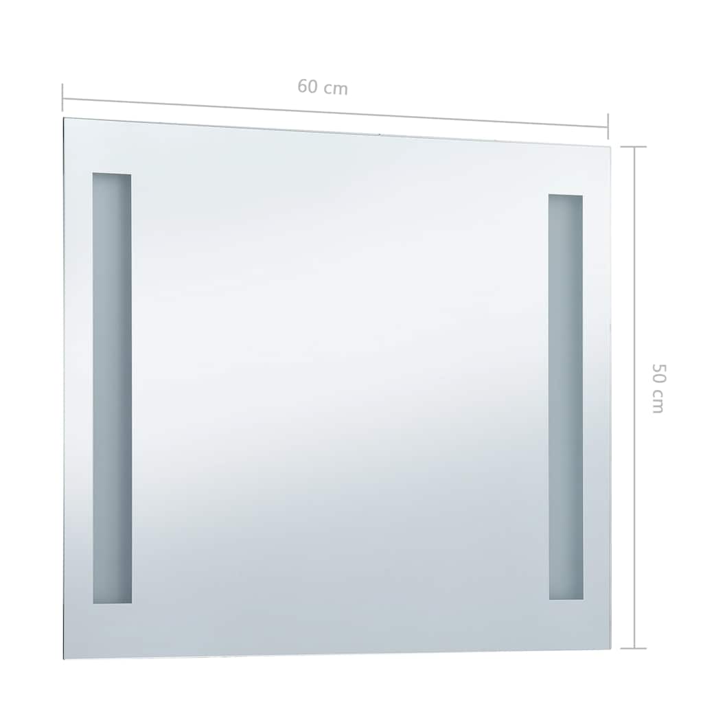 Badrumsspegel LED 60x50 cm