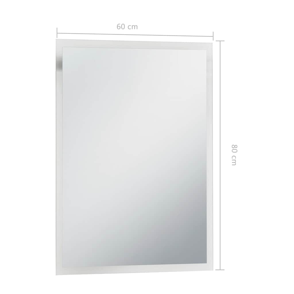Badrumsspegel LED 60x80 cm
