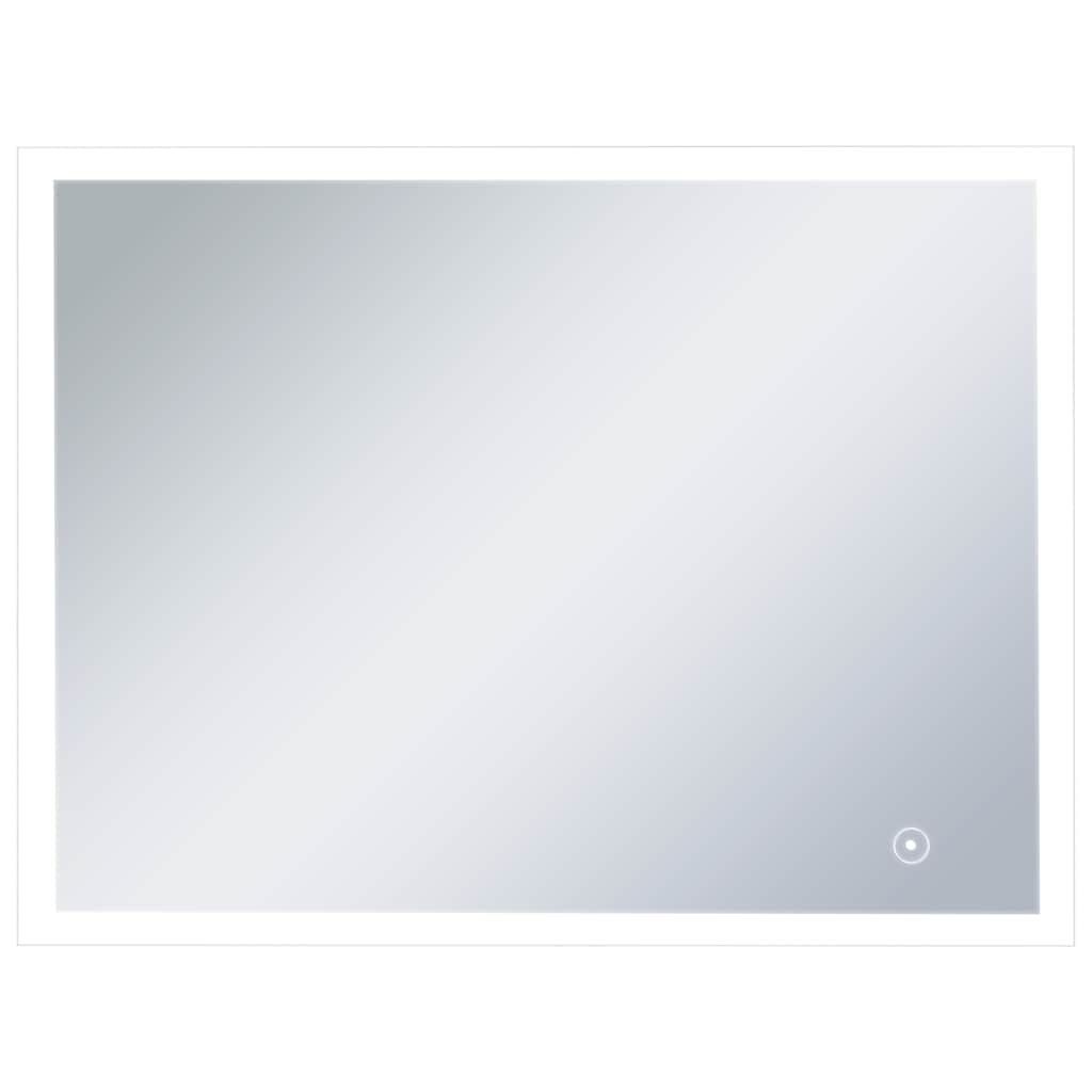 Badrumsspegel LED med touch-sensor 80x60 cm