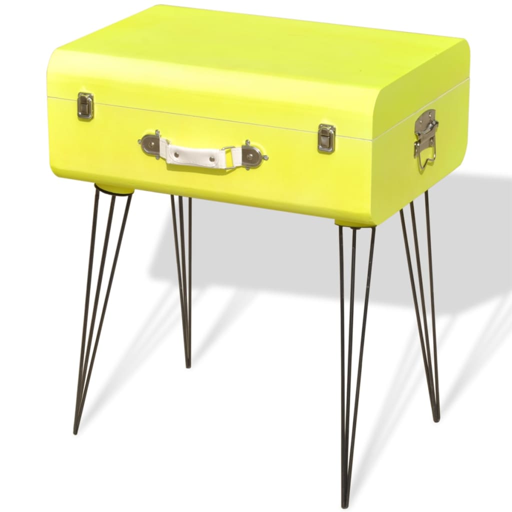 Sängbord 2 st 49,5x36x60 cm gul