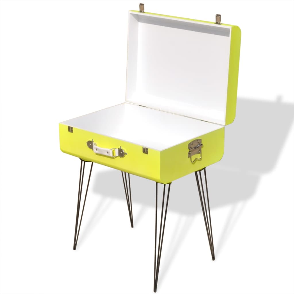 Sängbord 2 st 49,5x36x60 cm gul