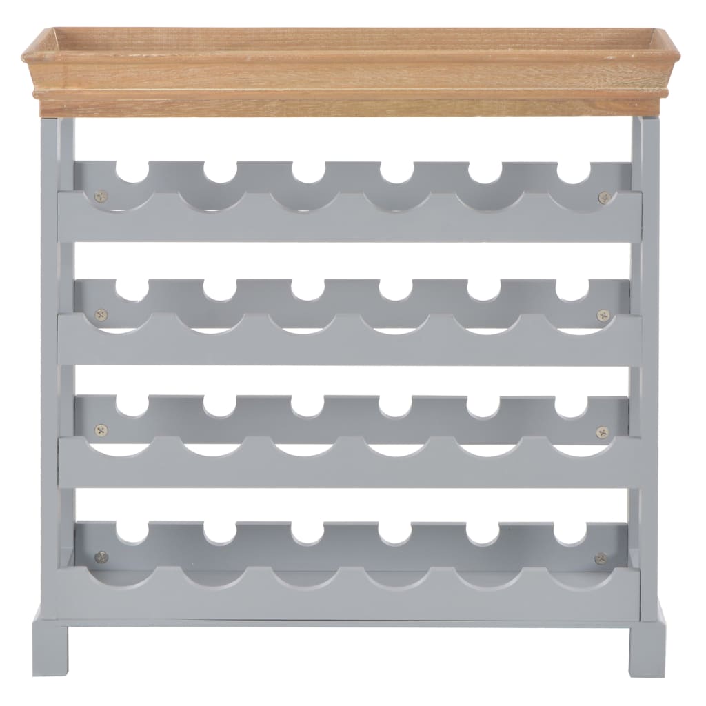 Vinställ Vinskåp Grå 70x22,5x70,5 cm MDF