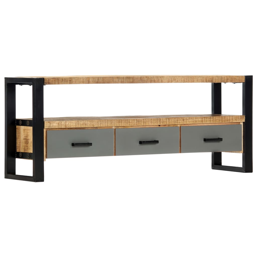TV-bänk 130x30x50 cm massivt mangoträ