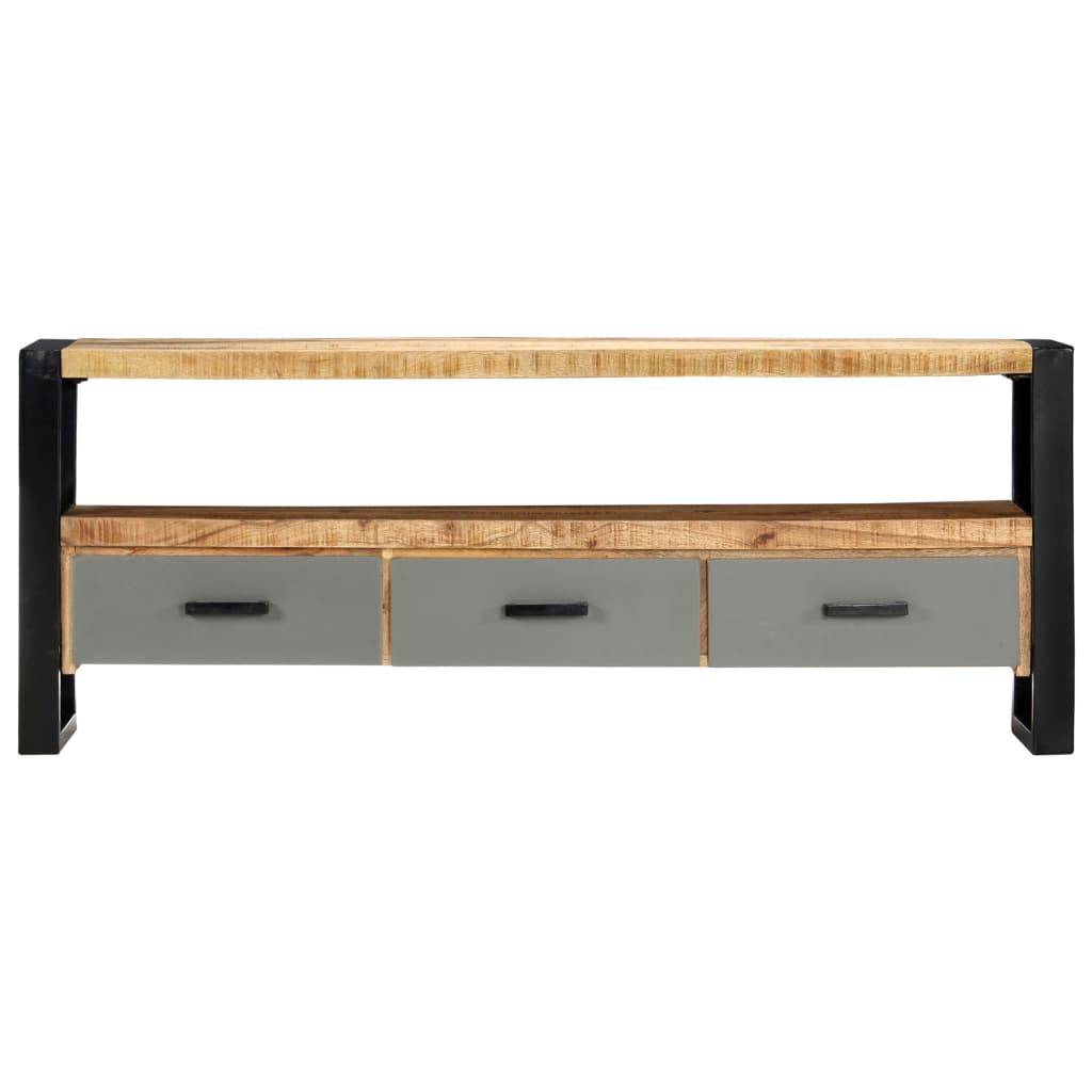TV-bänk 130x30x50 cm massivt mangoträ