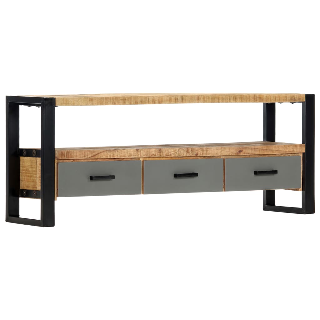 TV-bänk 130x30x50 cm massivt mangoträ
