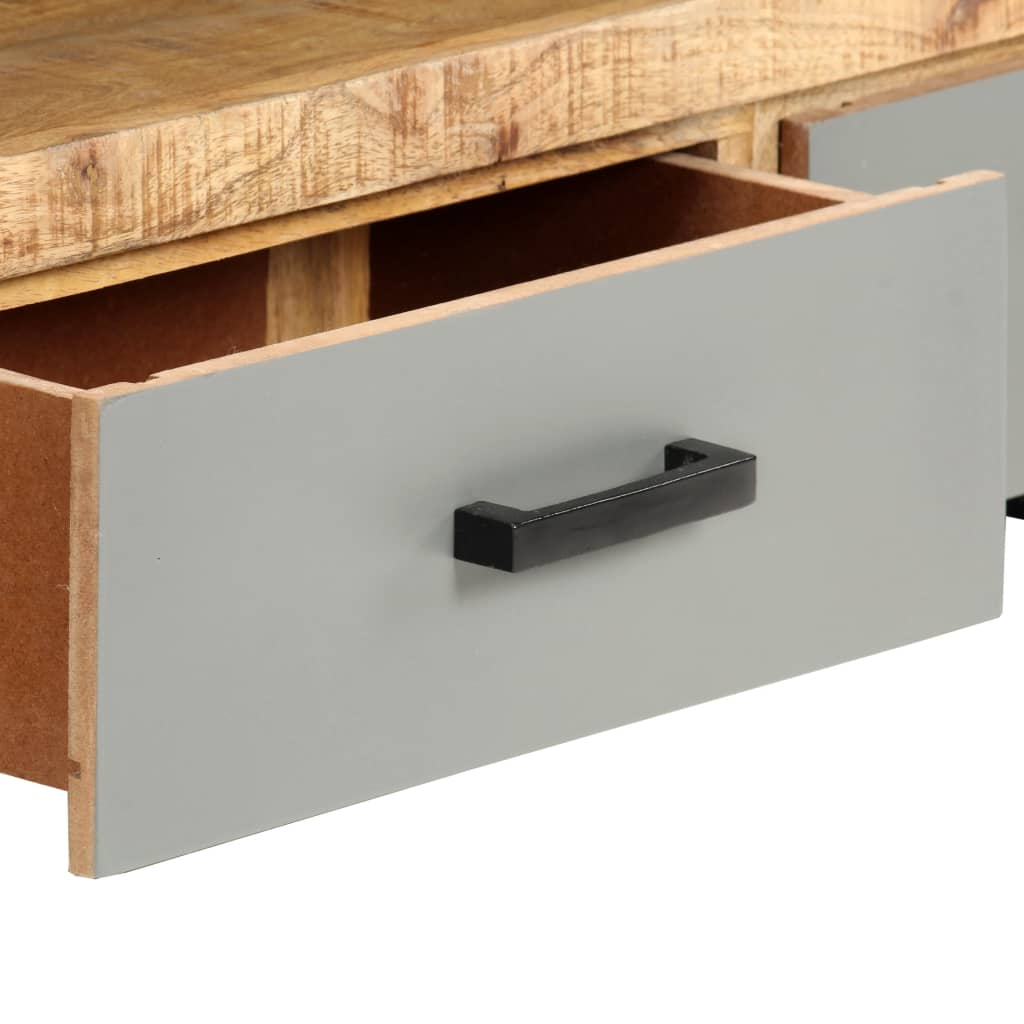 TV-bänk 130x30x50 cm massivt mangoträ