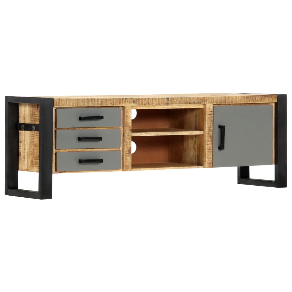 TV-bänk 120x30x40 cm massivt mangoträ