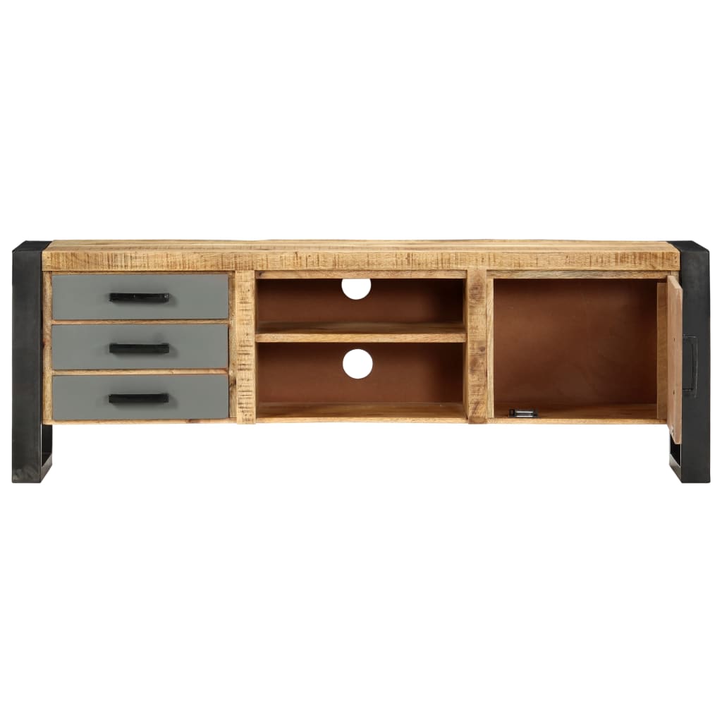 TV-bänk 120x30x40 cm massivt mangoträ