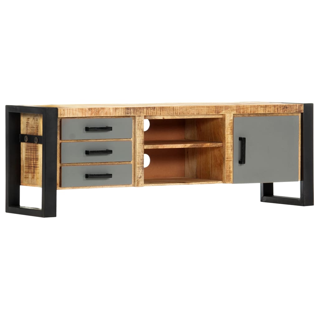 TV-bänk 120x30x40 cm massivt mangoträ