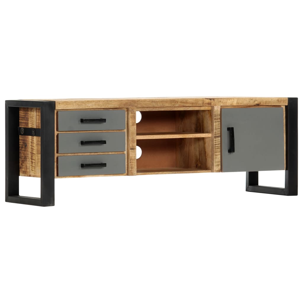 TV-bänk 120x30x40 cm massivt mangoträ