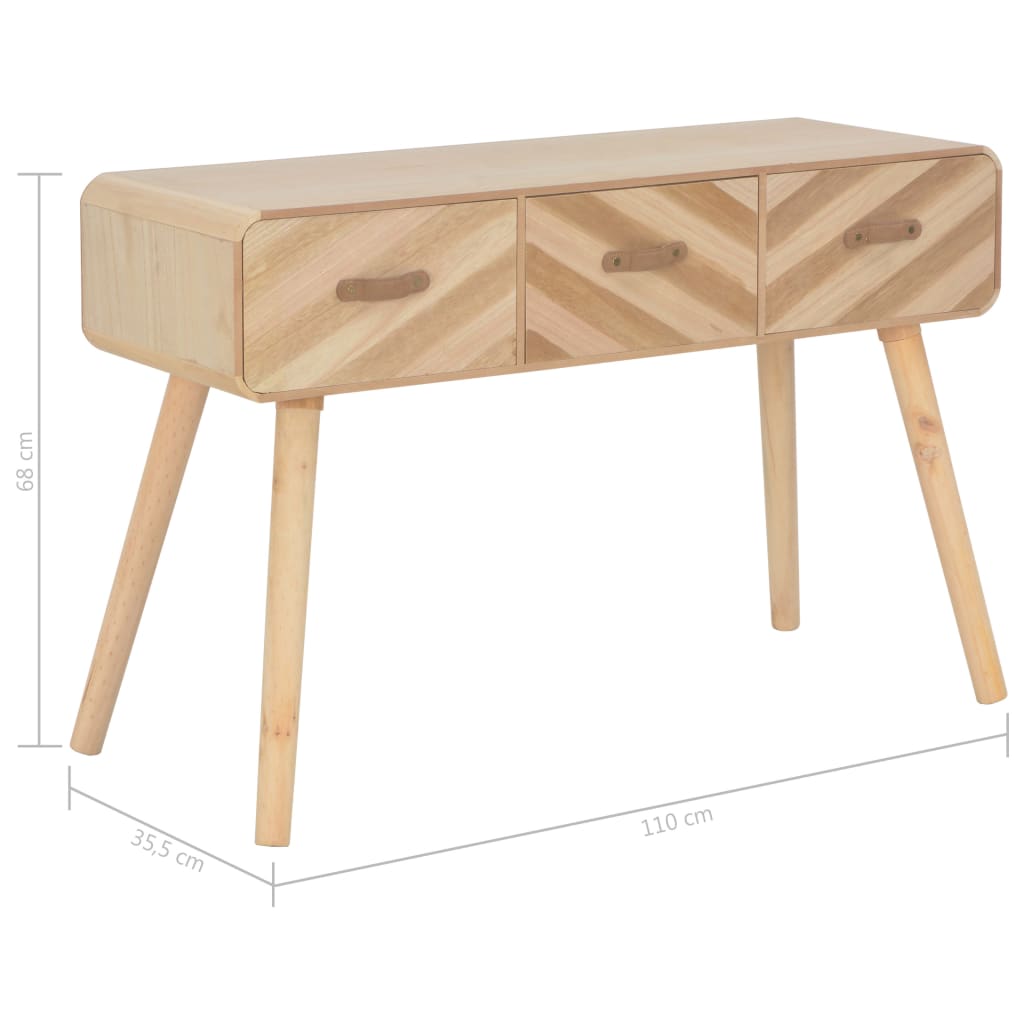 Avlastningsbord Konsollbord Trä 100x35x68 cm massivt trä