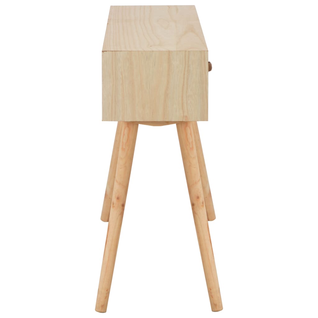 Avlastningsbord Konsollbord Trä med 4 lådor 110x30x75 cm massiv furu