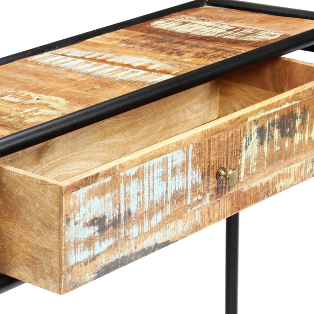 Avlastningsbord Konsollbord Trä 118x30x75 cm massivt återvunnet trä