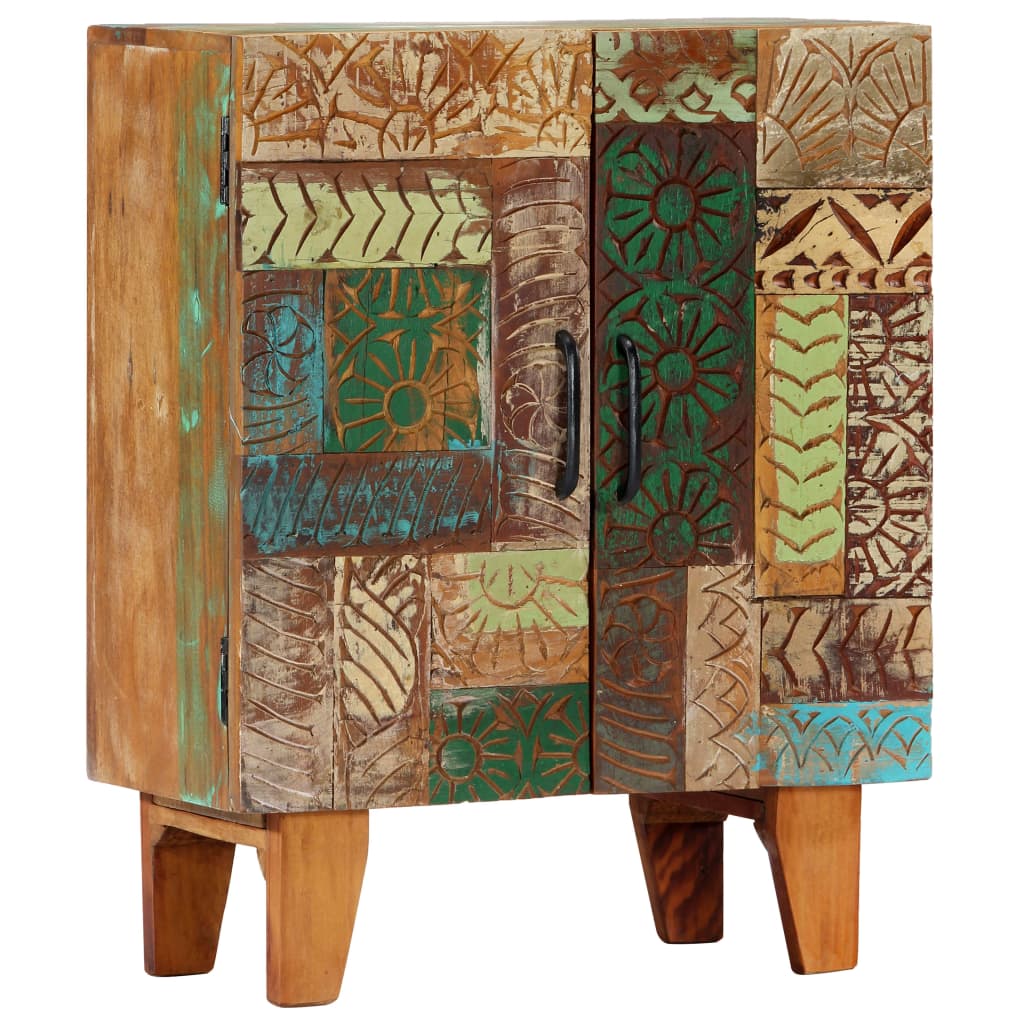 Skänk Trä Handsnidad 60x30x75 cm massivt återvunnet trä