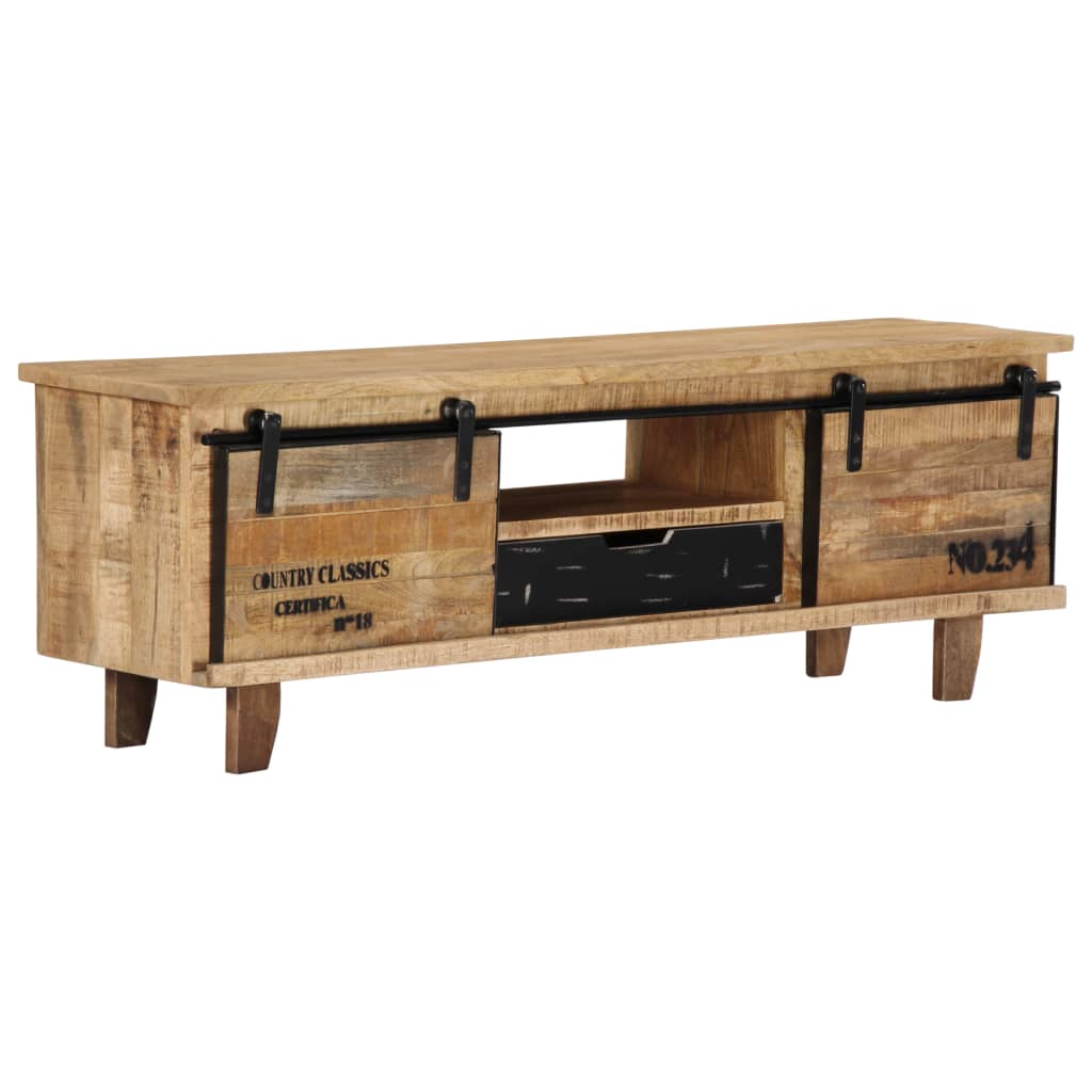 TV-bänk 120x30x40 cm massivt mangoträ
