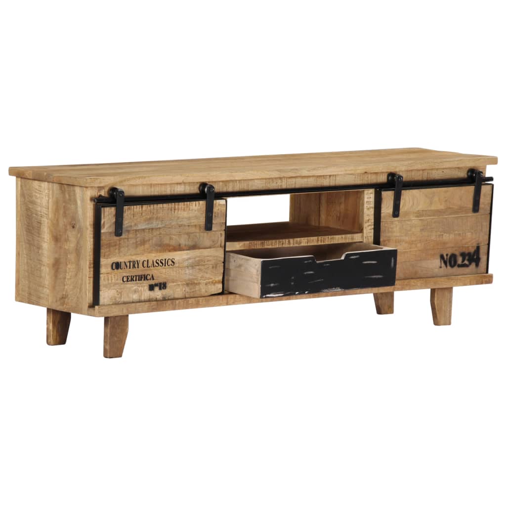 TV-bänk 120x30x40 cm massivt mangoträ