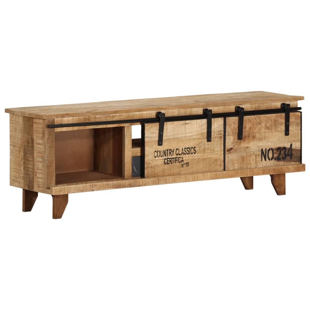TV-bänk 120x30x40 cm massivt mangoträ