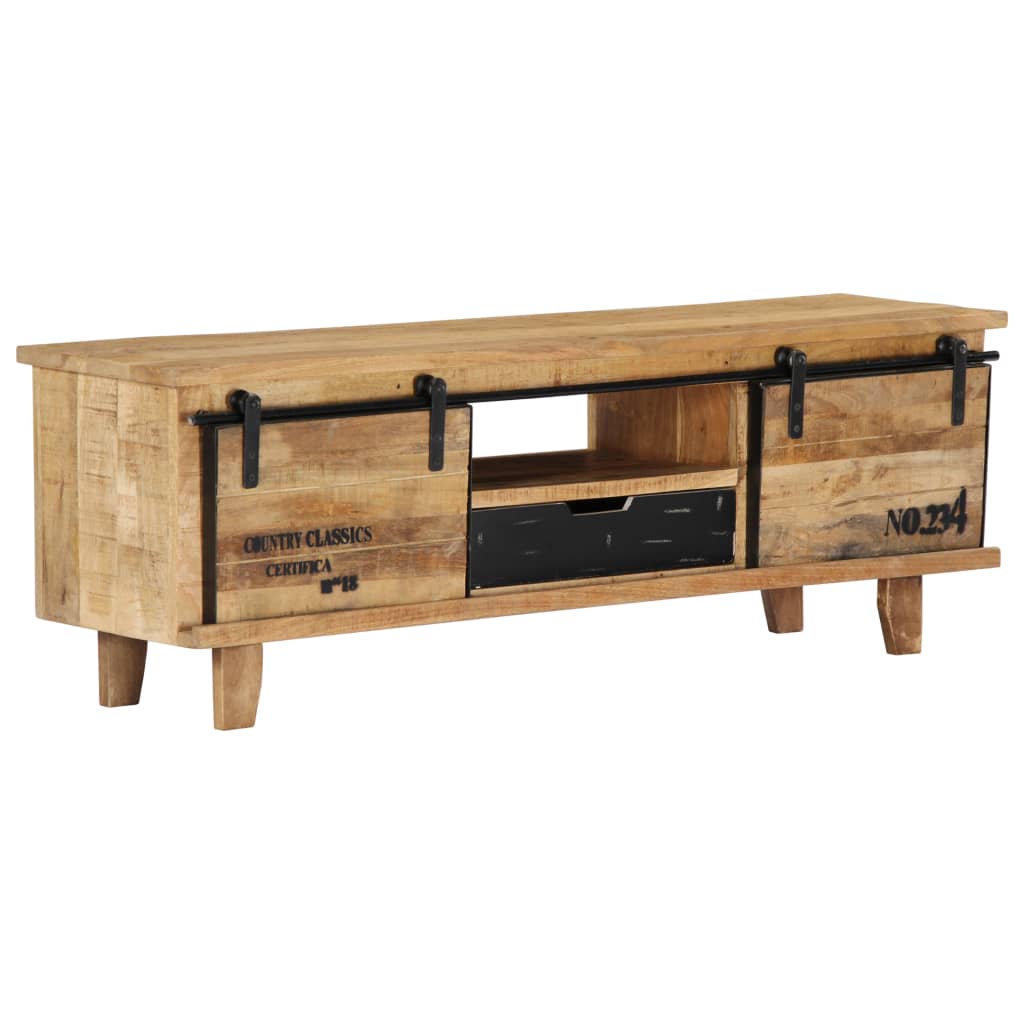 TV-bänk 120x30x40 cm massivt mangoträ