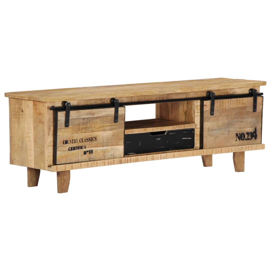 TV-bänk 120x30x40 cm massivt mangoträ