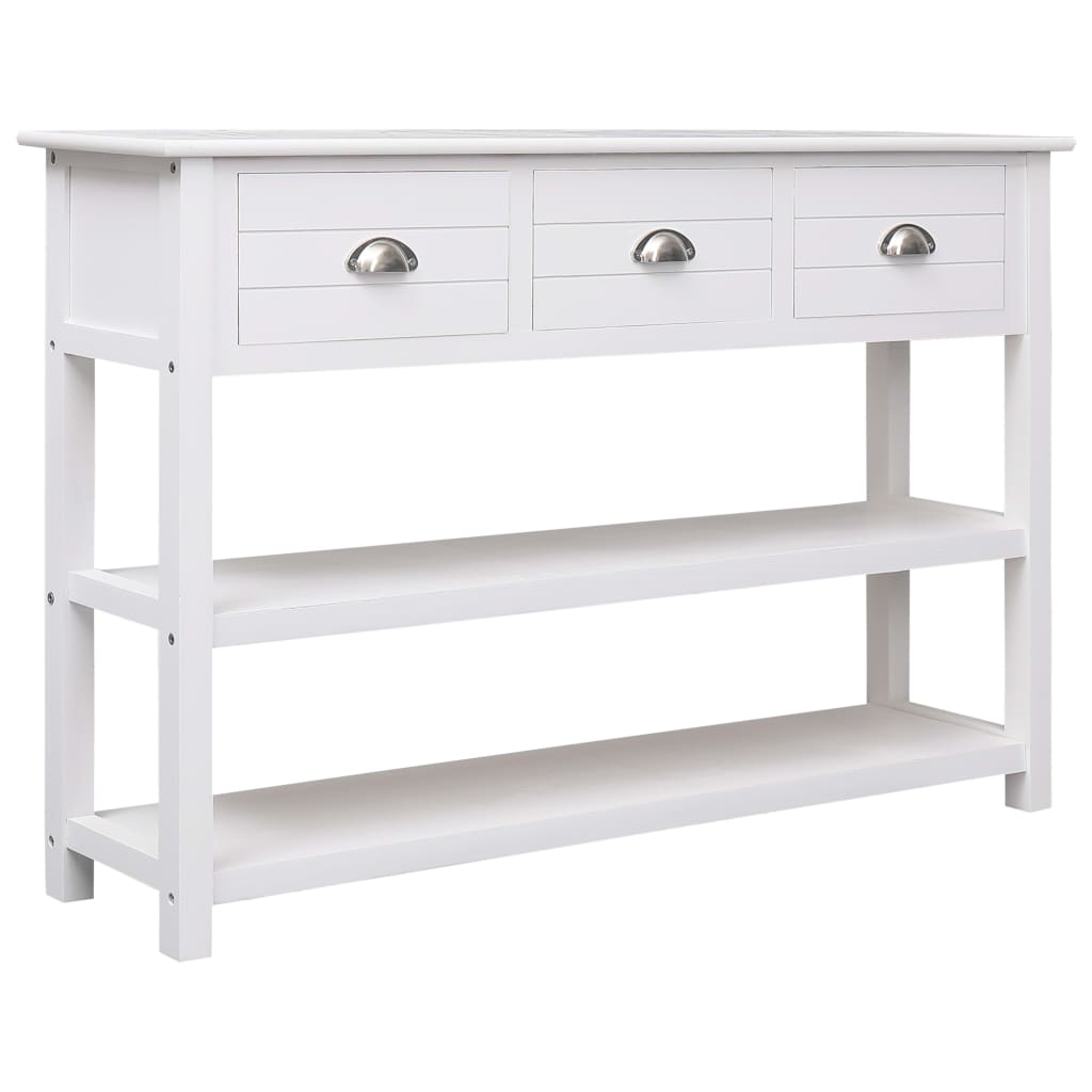 Skänk Vit 115x30x76 cm trä