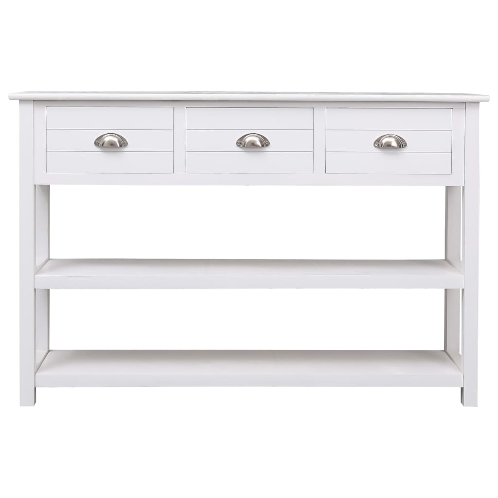 Skänk Vit 115x30x76 cm trä