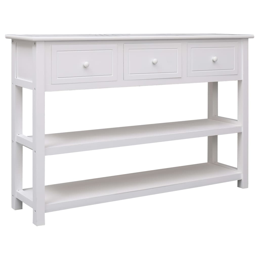 Skänk Vit 115x30x76 cm trä