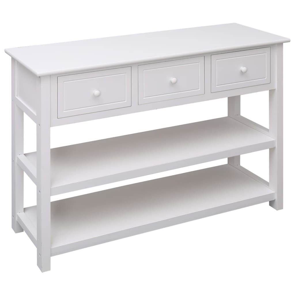 Skänk Vit 115x30x76 cm trä