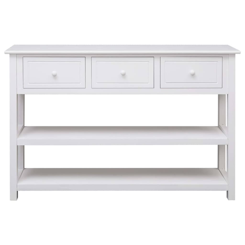 Skänk Vit 115x30x76 cm trä