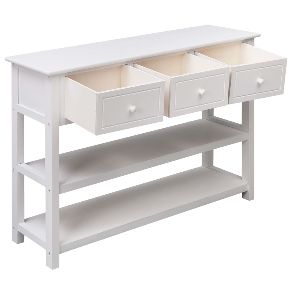 Skänk Vit 115x30x76 cm trä