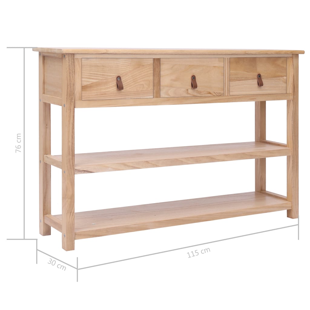 Skänk Trä naturlig 115x30x76 cm trä