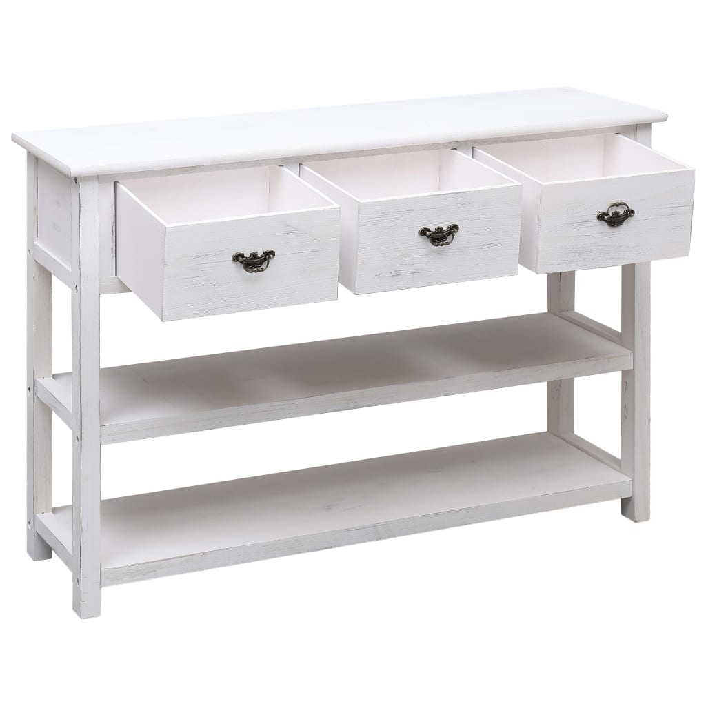 Skänk Vit 115x30x76 cm trä