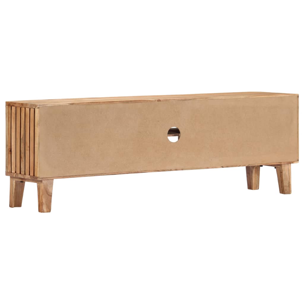 TV-bänk 130x30x45 cm massivt akaciaträ