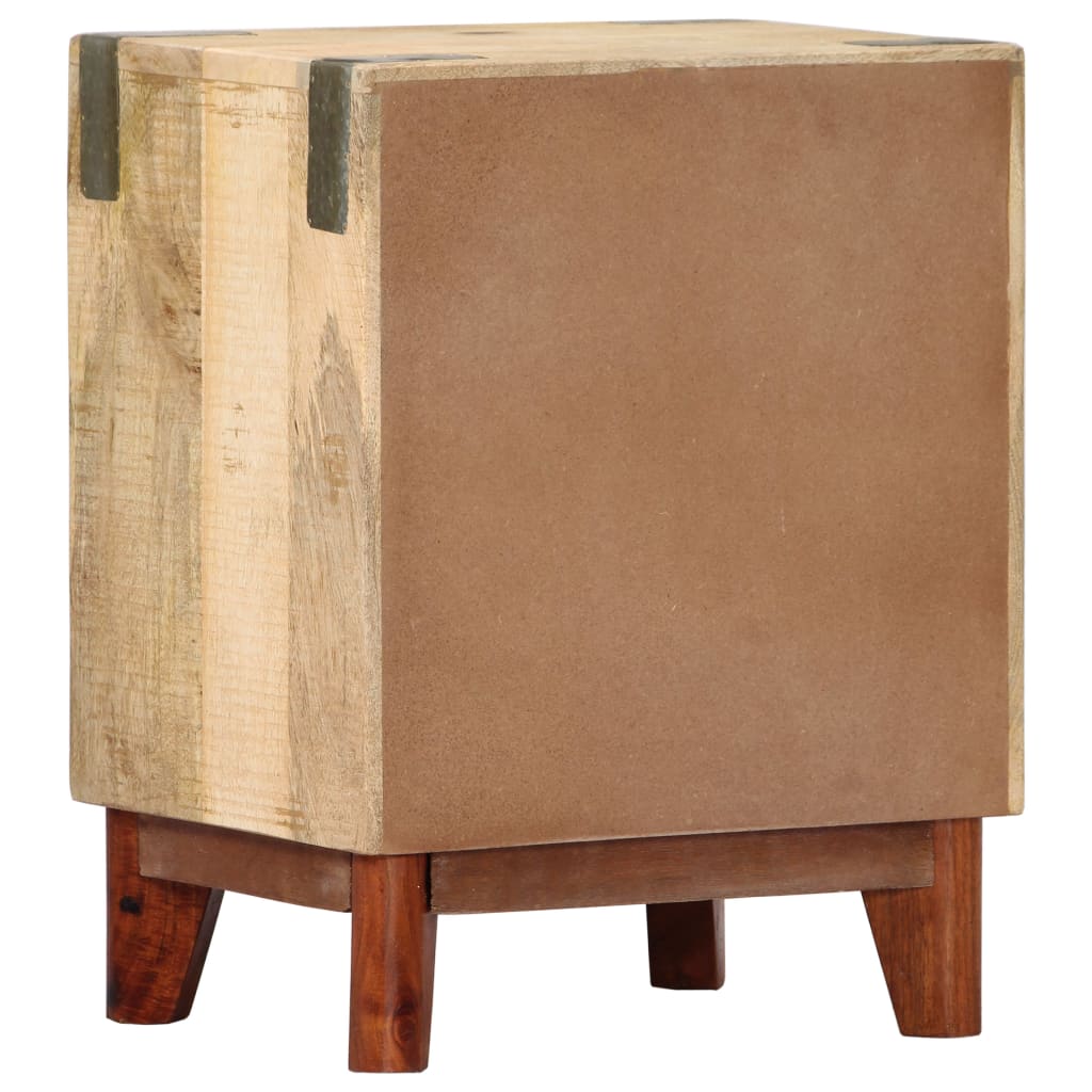 Sängbord Nattduksbord Trä 40x30x52 cm massivt robust mangoträ