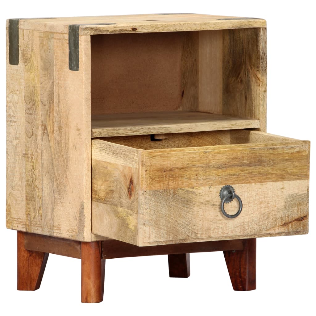 Sängbord Nattduksbord Trä 40x30x52 cm massivt robust mangoträ