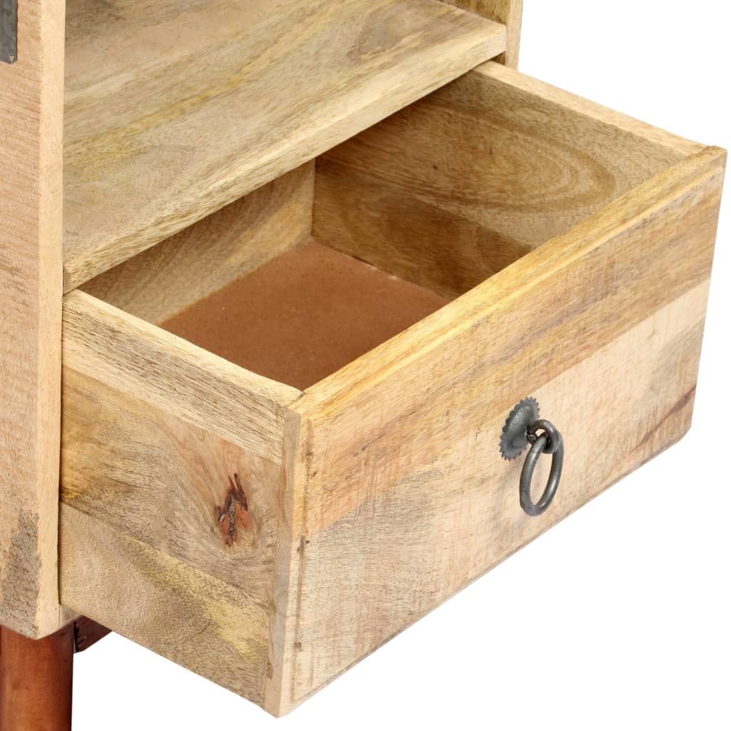 Sängbord Nattduksbord Trä 40x30x52 cm massivt robust mangoträ