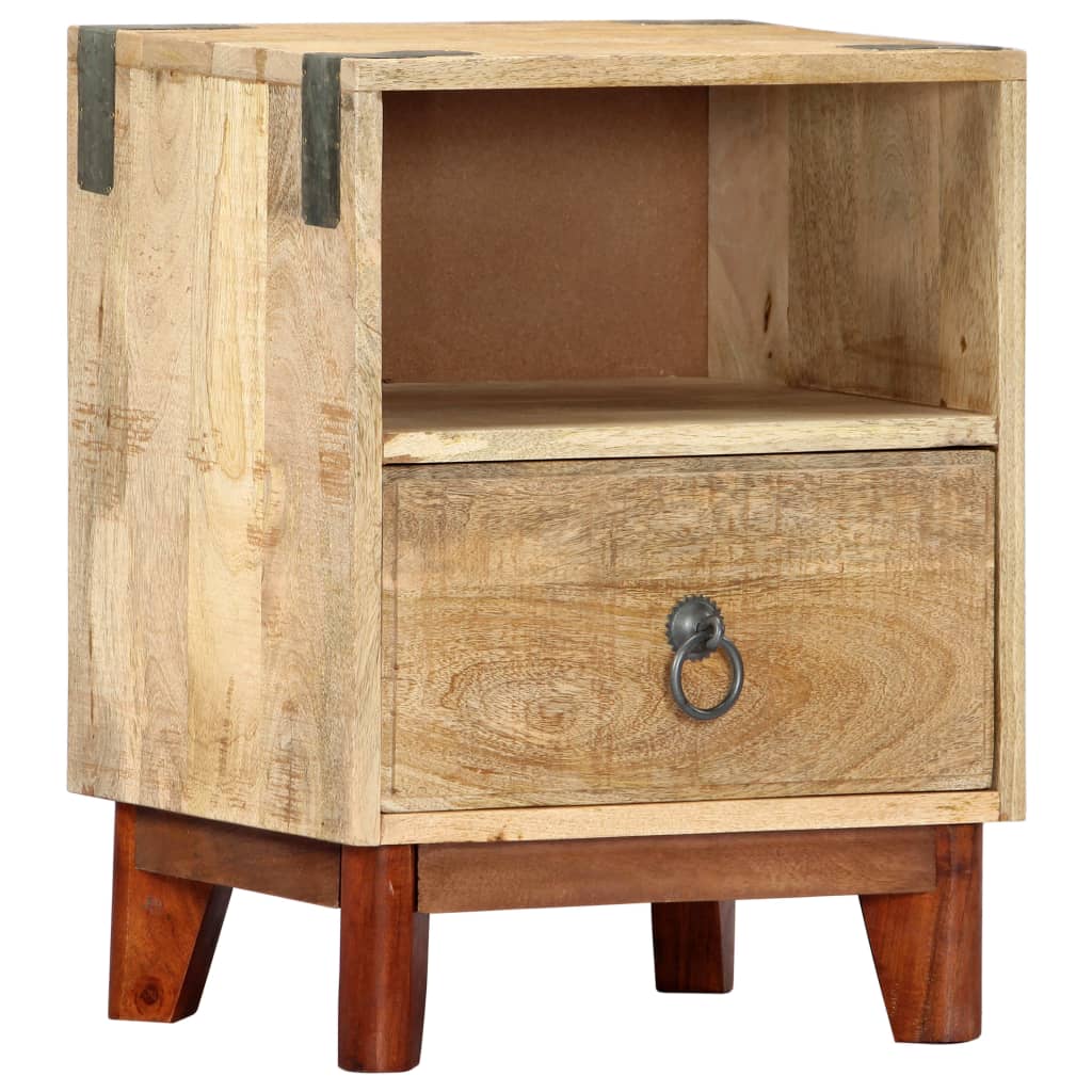 Sängbord Nattduksbord Trä 40x30x52 cm massivt robust mangoträ